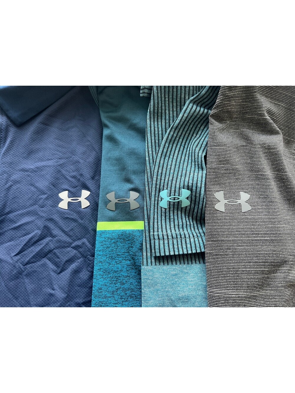 Under Armour Men's Lot of 4 HeatGear Short Sleeve Golf Polo Shirts Small S